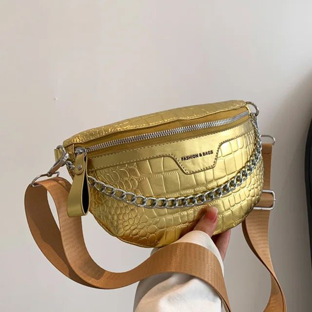 golden waist bag