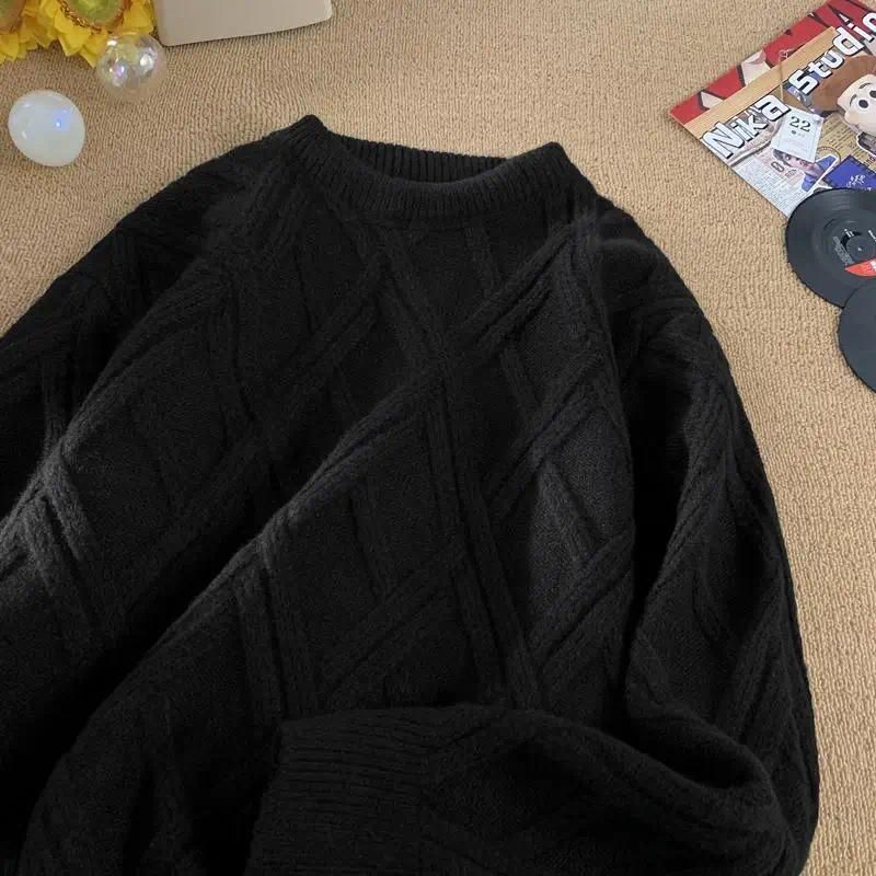 Black Knitwear Male