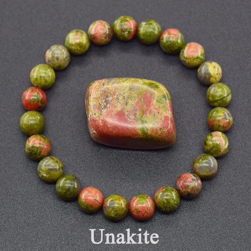 6 mm Perlen 17 cm (6,69 Zoll), 2 Unakite