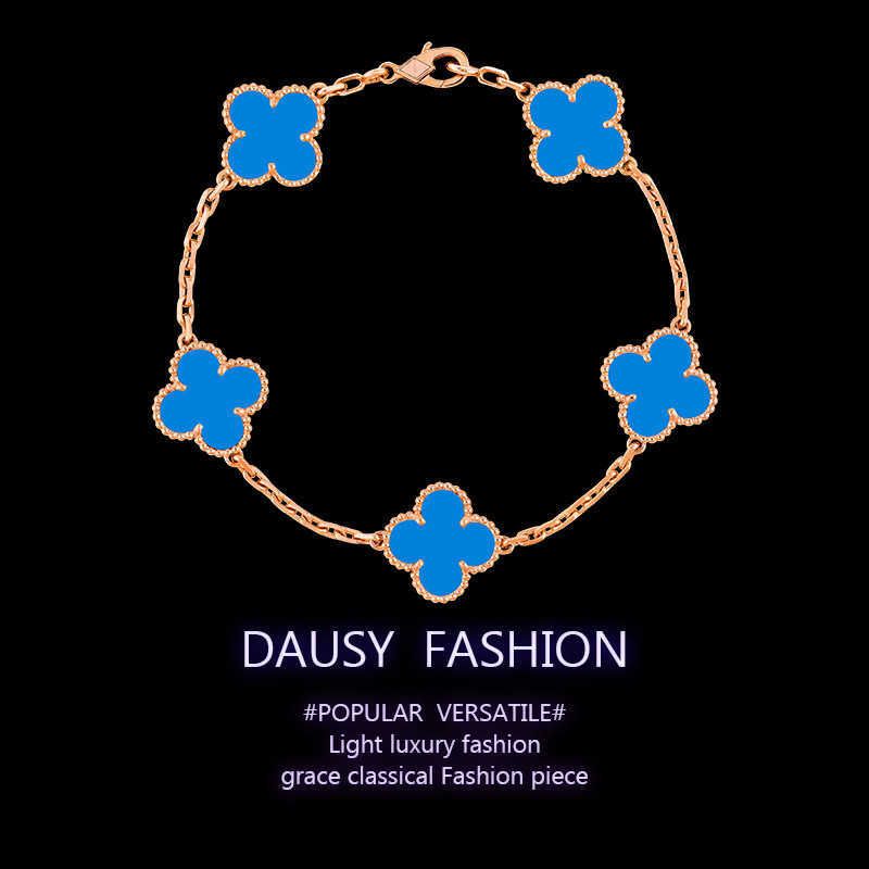 Pulseira Ágata Azul Ouro Rosa-v Ouro H