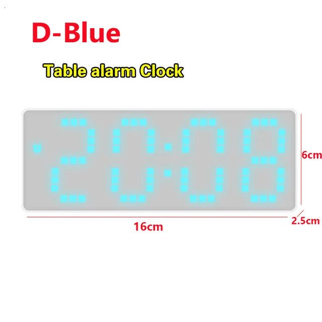 Horloge de table D-bleu