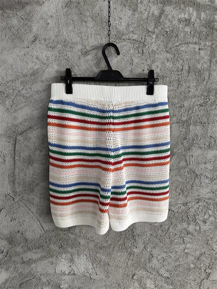 Colorful striped shorts