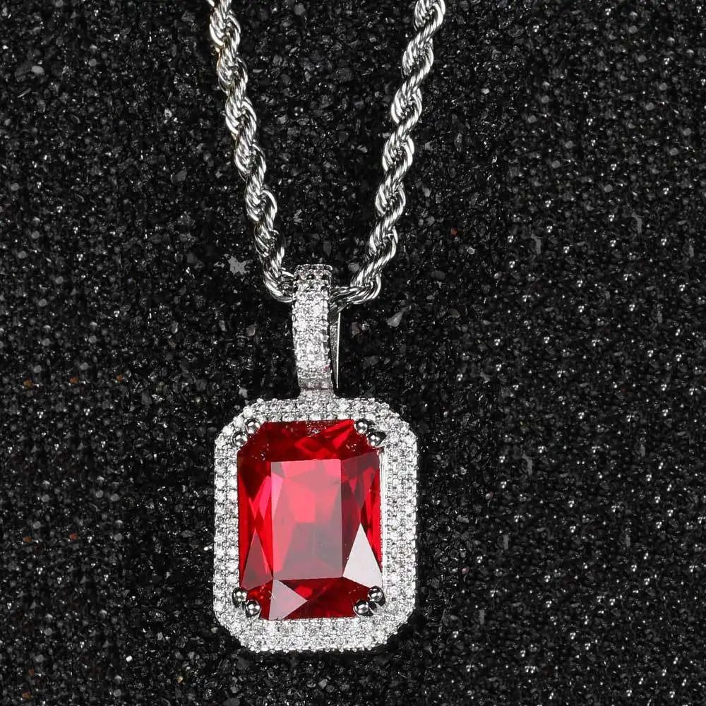 Red-sliver-Single Pendant