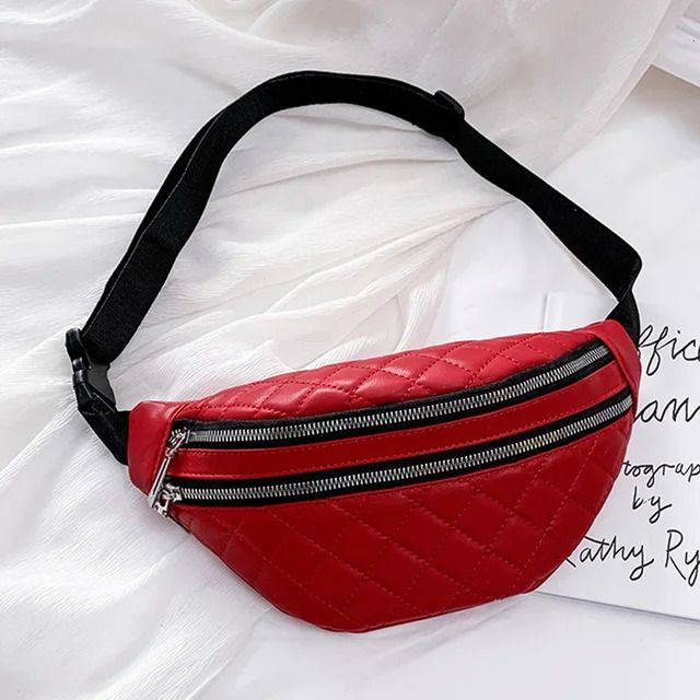 sac de taille rouge