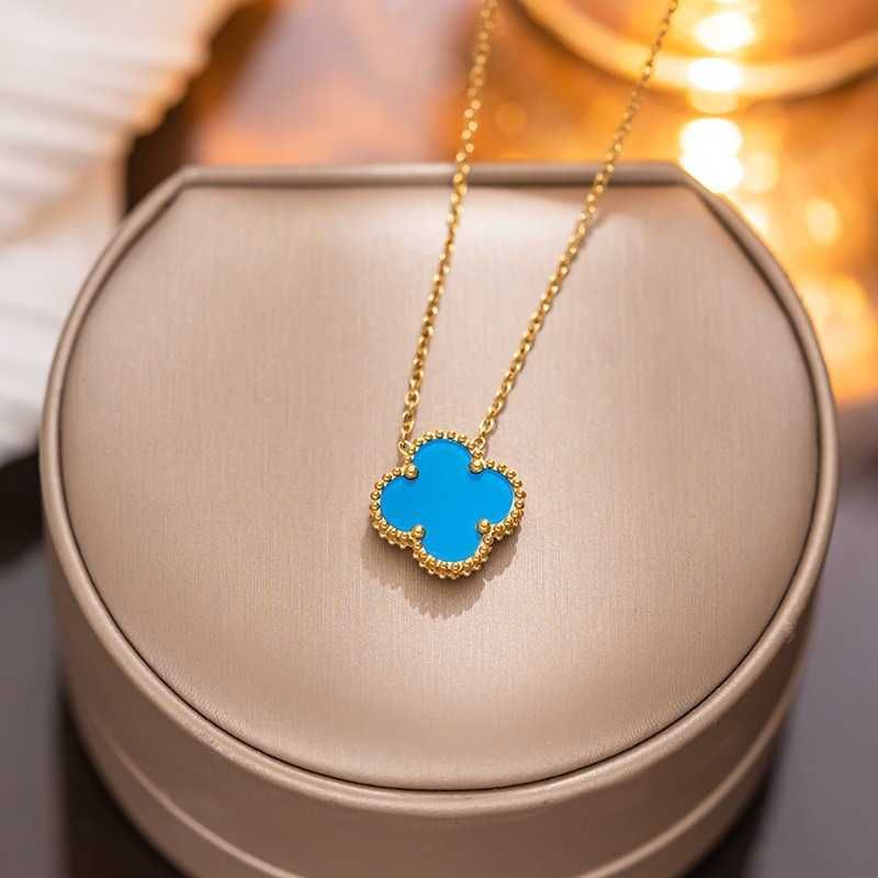 8853 Double Sided Blue Necklace 1.5cm