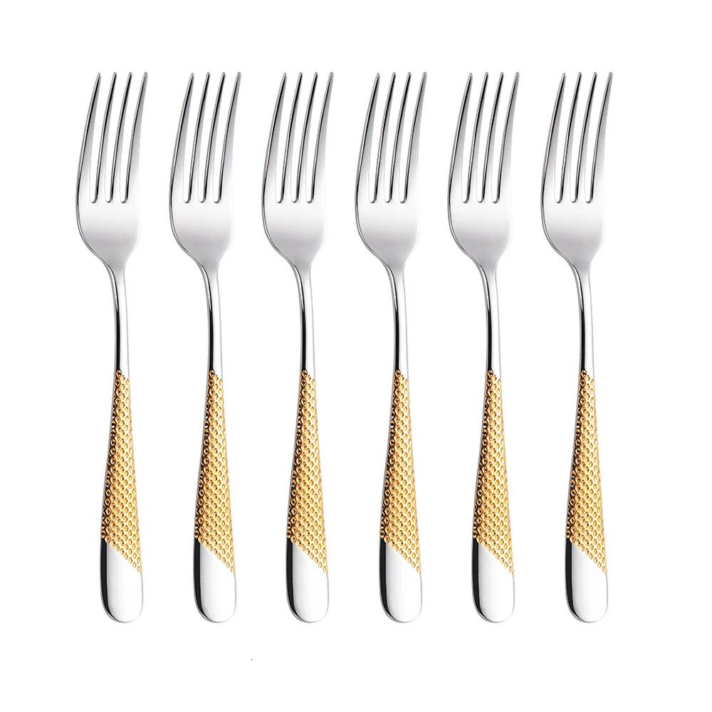 Garfo Banhado a Ouro-6pcs