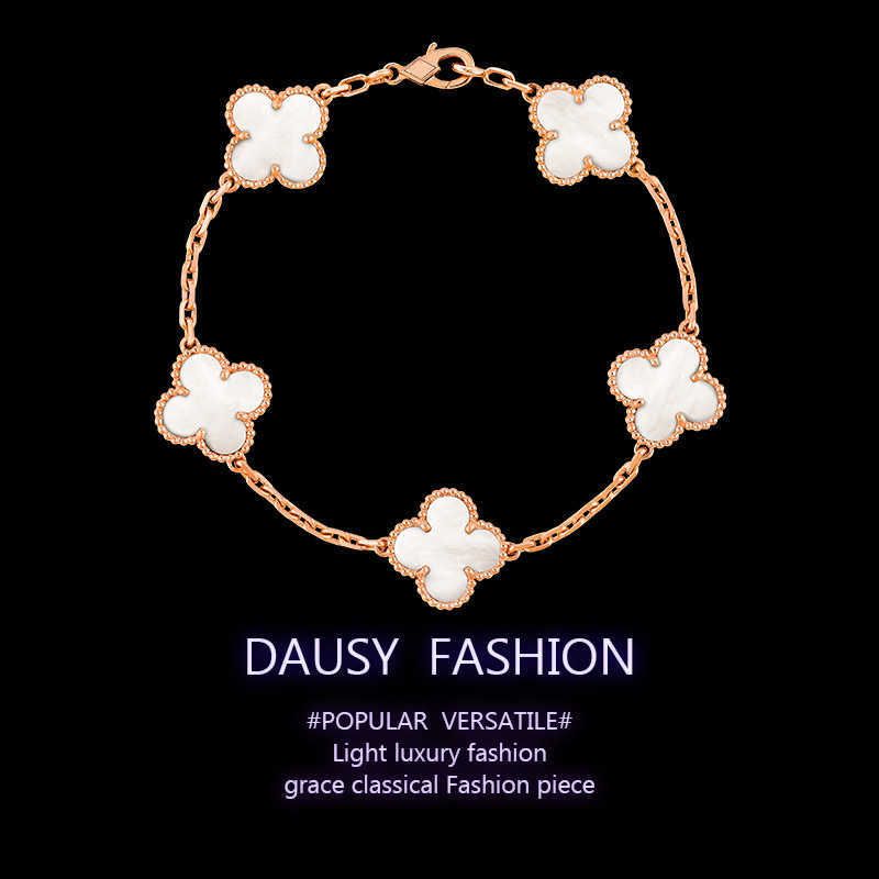 White Fritillaria Bracelet Rose Gold-v