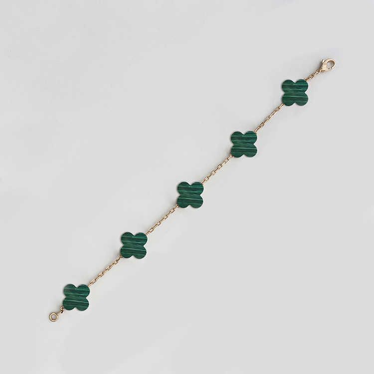 Rose Gold Malachite Bracelet (pair)-Pu