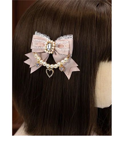 Barrettes Beige Rose