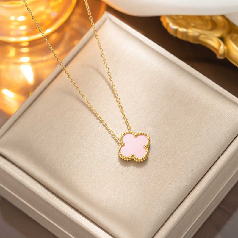 8853 Double Sided Pink Necklace 1.5cm