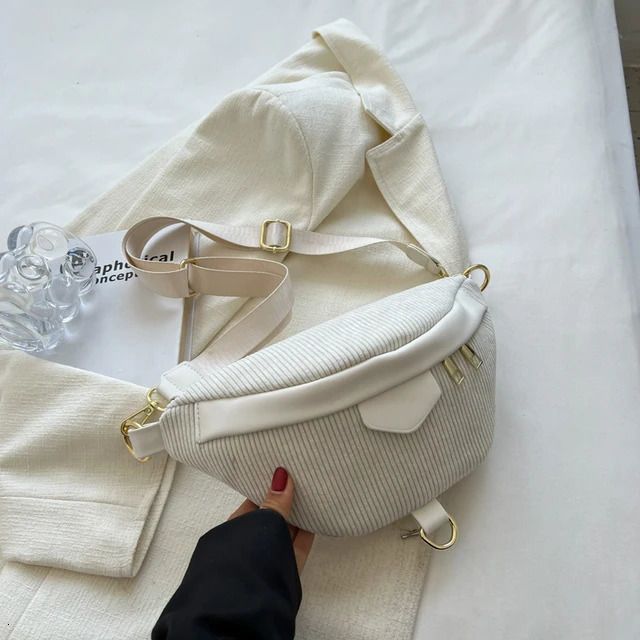 white waist pack