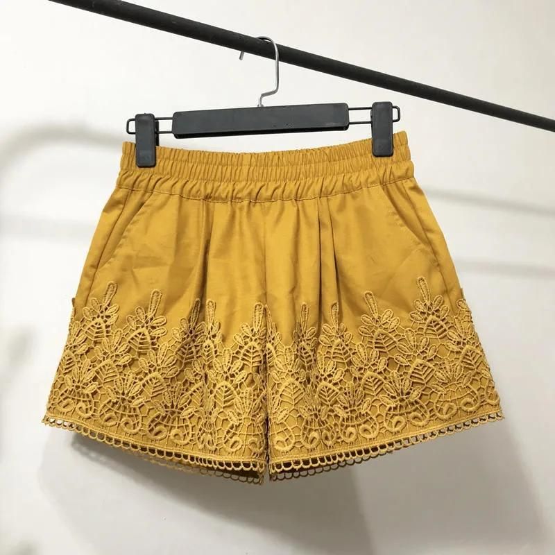 Ingefära gula shorts