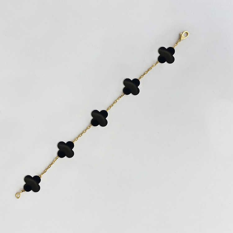 Gold Black Agate Bracelet (pair Versio