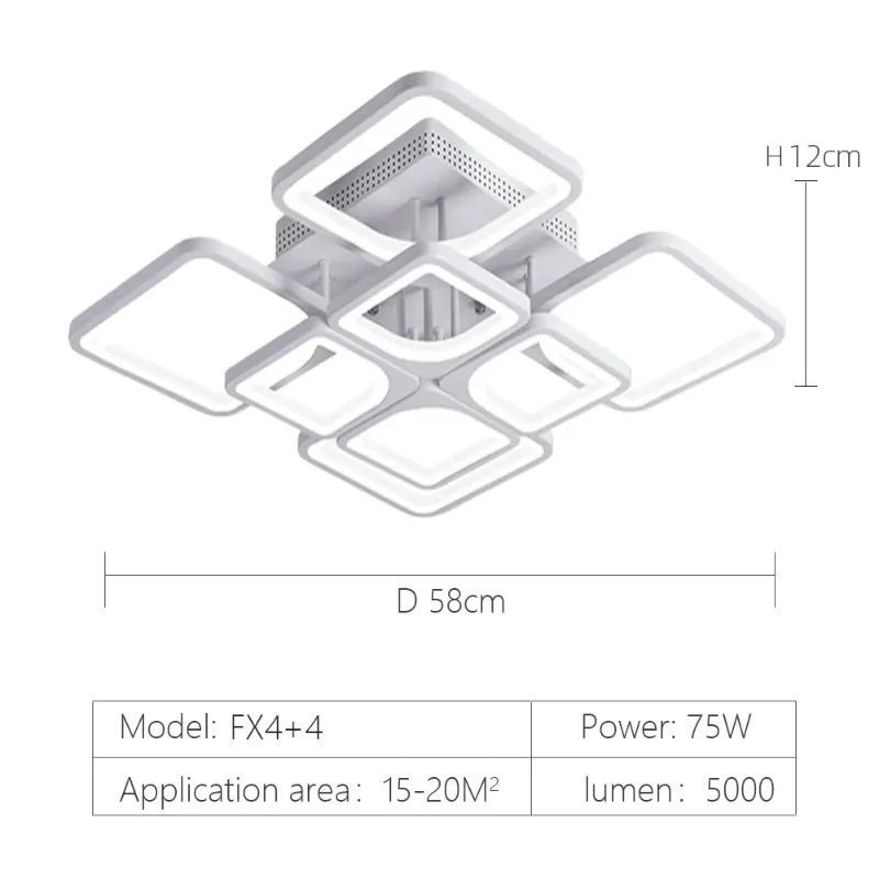 APP with RC dimmable 4 and 4 White