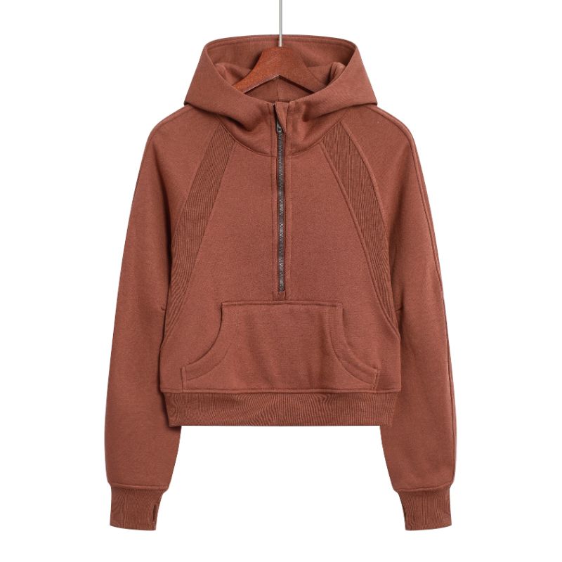 Brown【Full-Zip Hoodie】