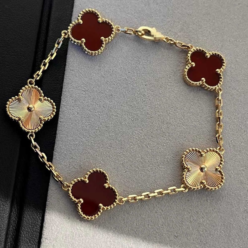 Laser Room Red Chalcedony Five Flower