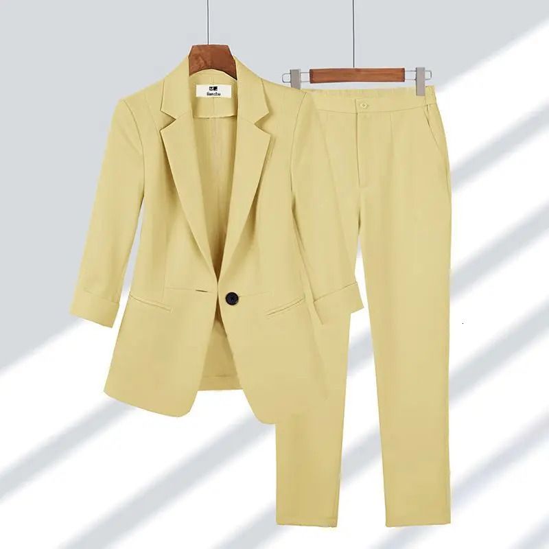 jaune 2pcs ensemble