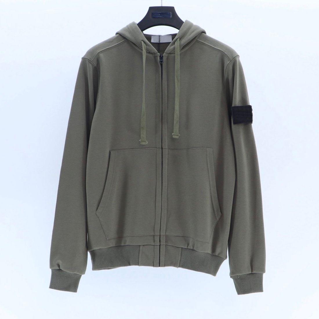 A8.Hoodie verde exército