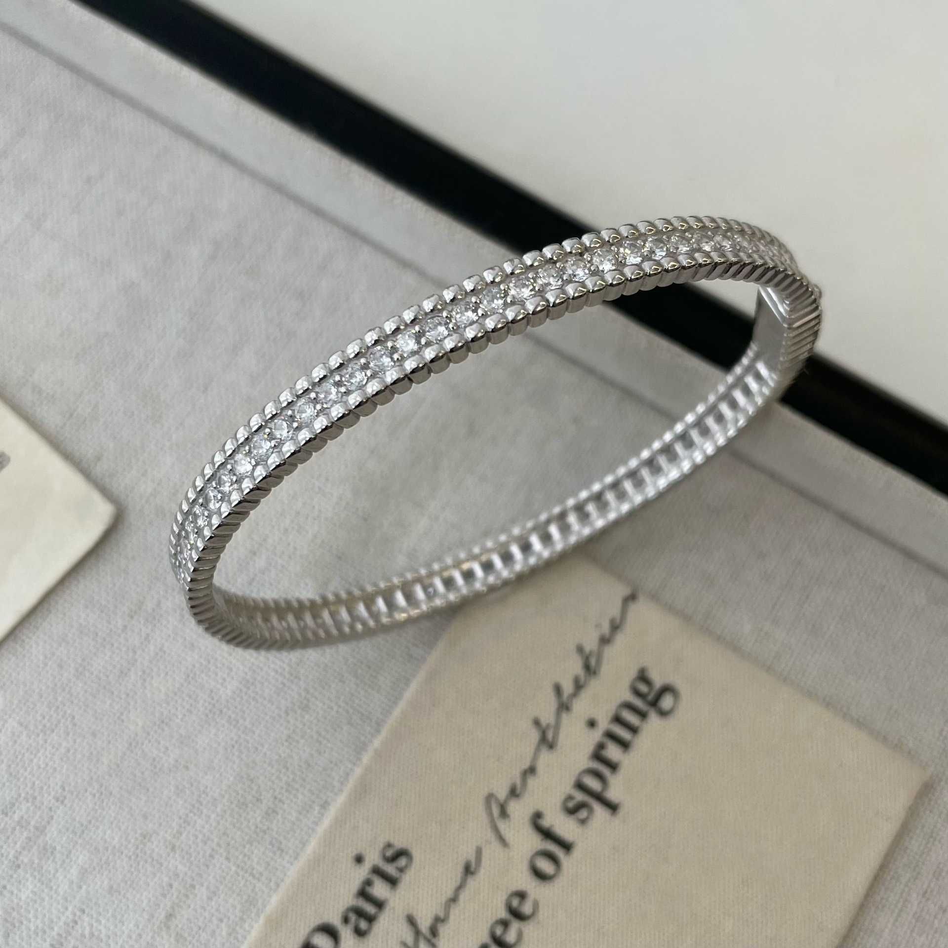 Bracelet-925 de prata diamante