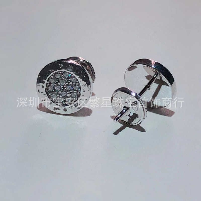 Full Diamond Earrings White Gold