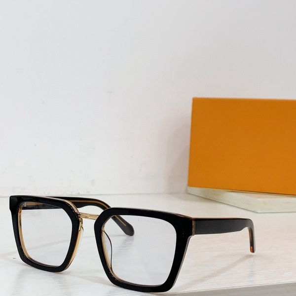 black yellow frame clear lens