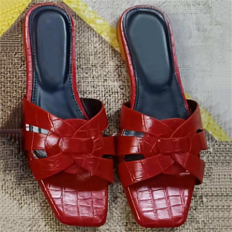 20 Red Croc präglad