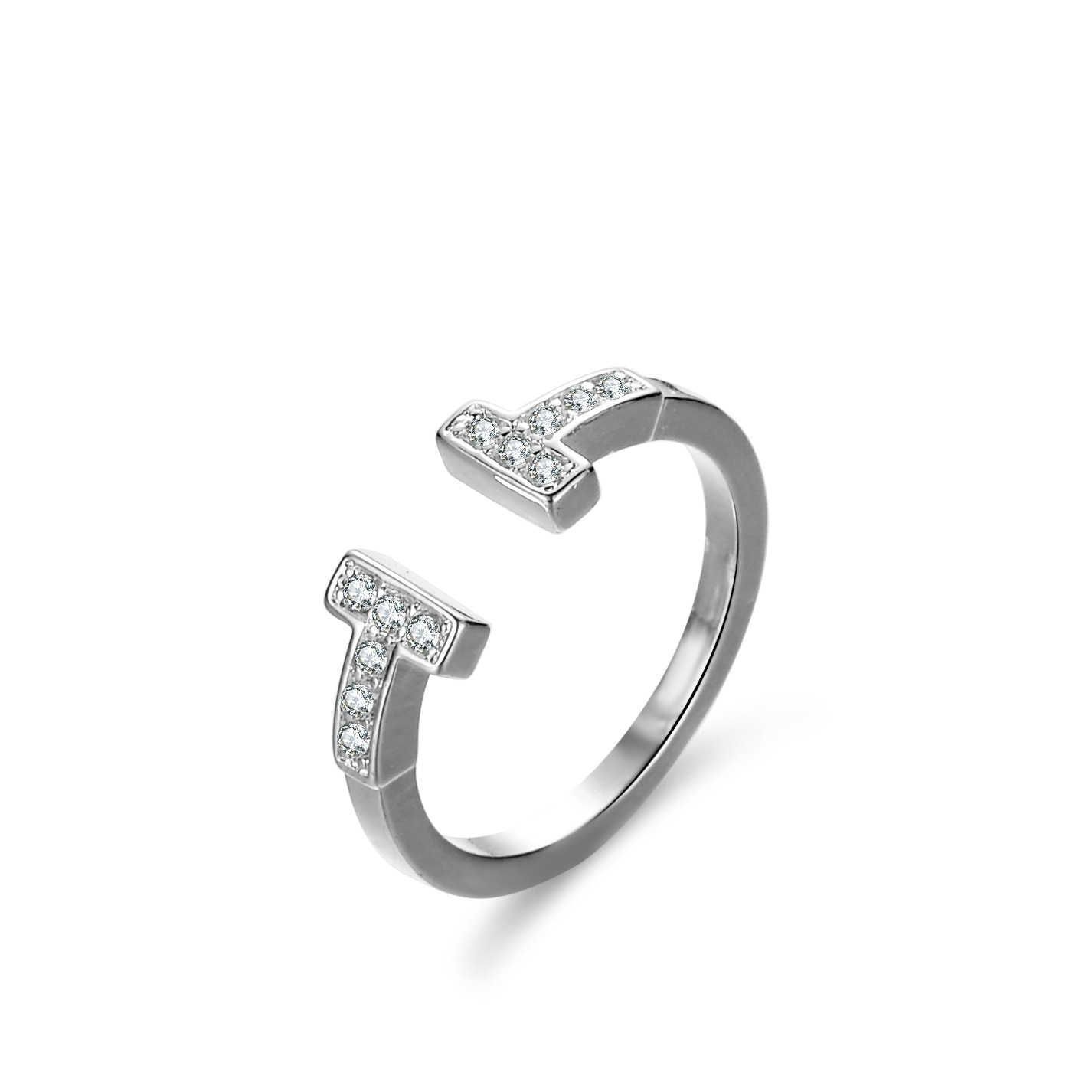 Silver Double t Ring