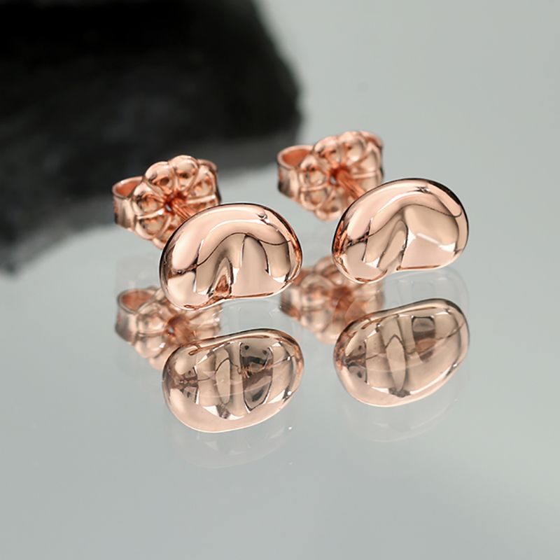 1#boucle d'oreille#Or rose