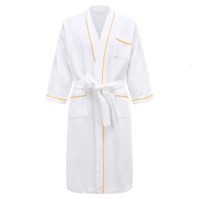 Gold Waffle Robe-M.