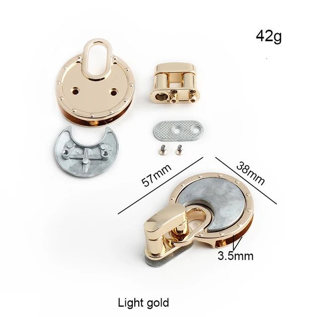 57x38mm Light Gold-5 Sets