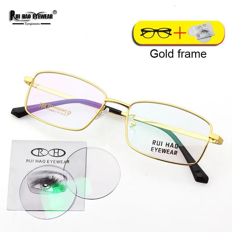 Gouden Frame-Anti Blue Ray + Foto Grijs-