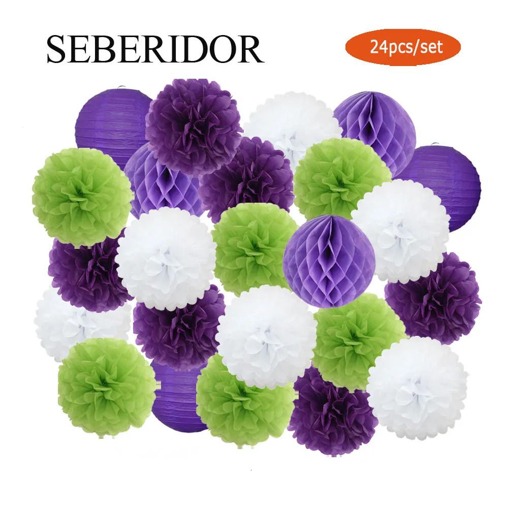 Verde Roxo Set-6inch (15 centímetros)