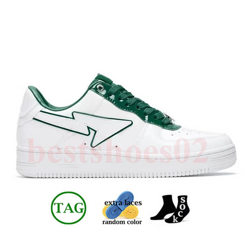 A18 Cuir Verni Blanc Vert 36-45