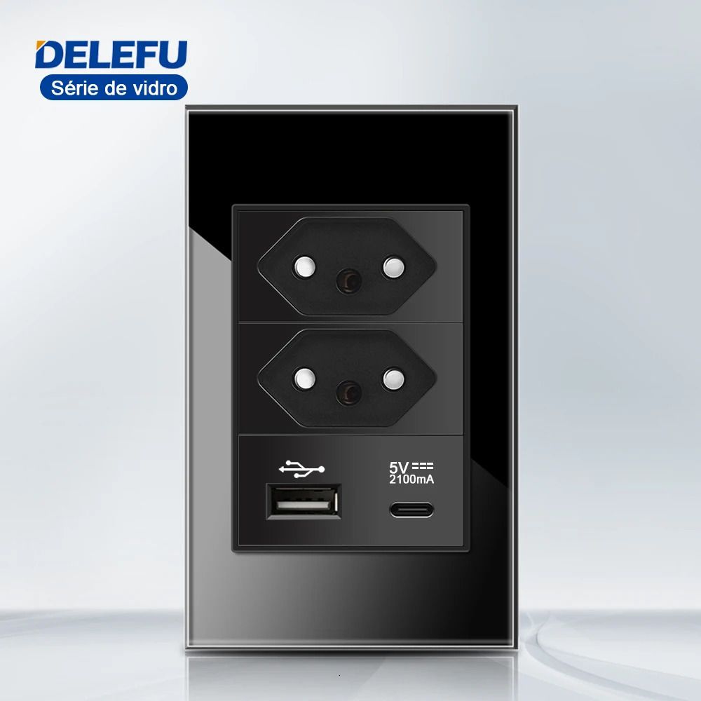 10W AC Glass Black-10a Outlet Brazylia