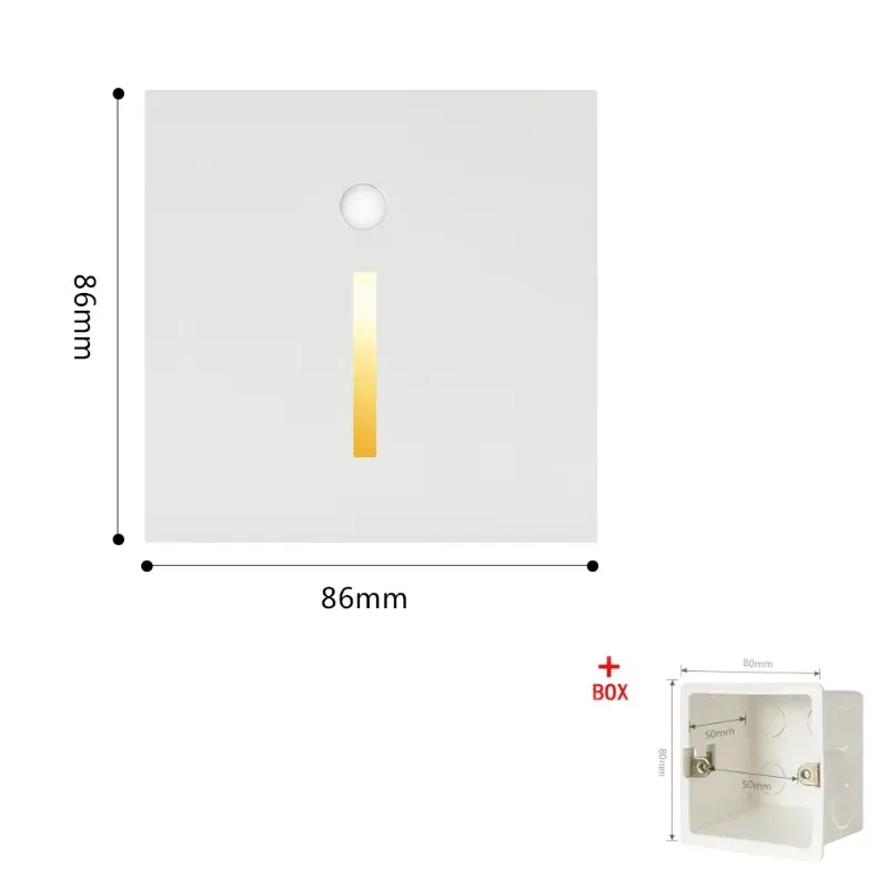 Blanc chaud (2 700-3 500 K) Capteur 1 W Blanc