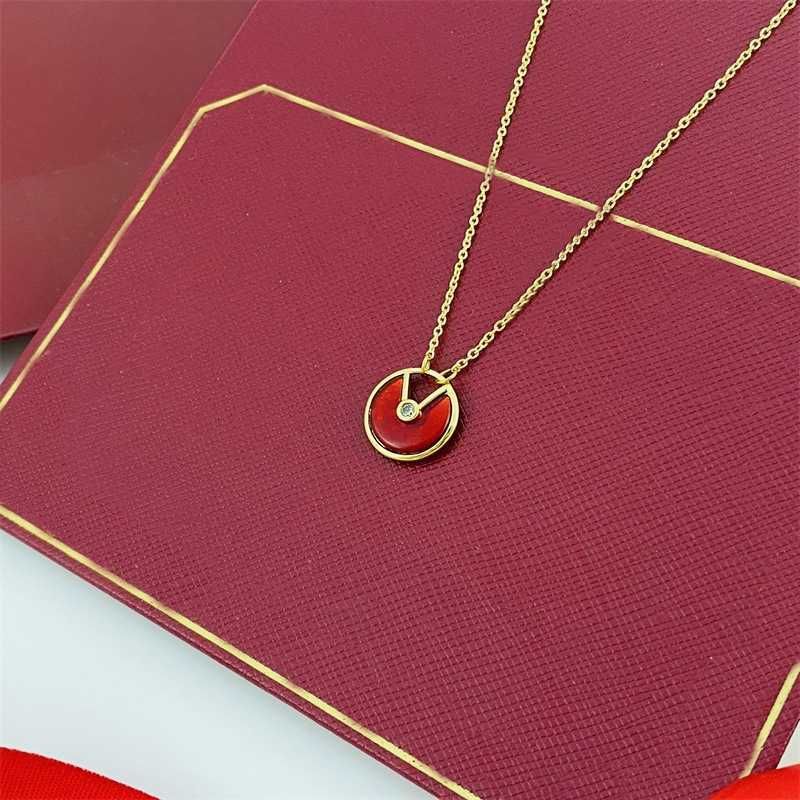 Gold + Red. Ka Family Necklace Amulet