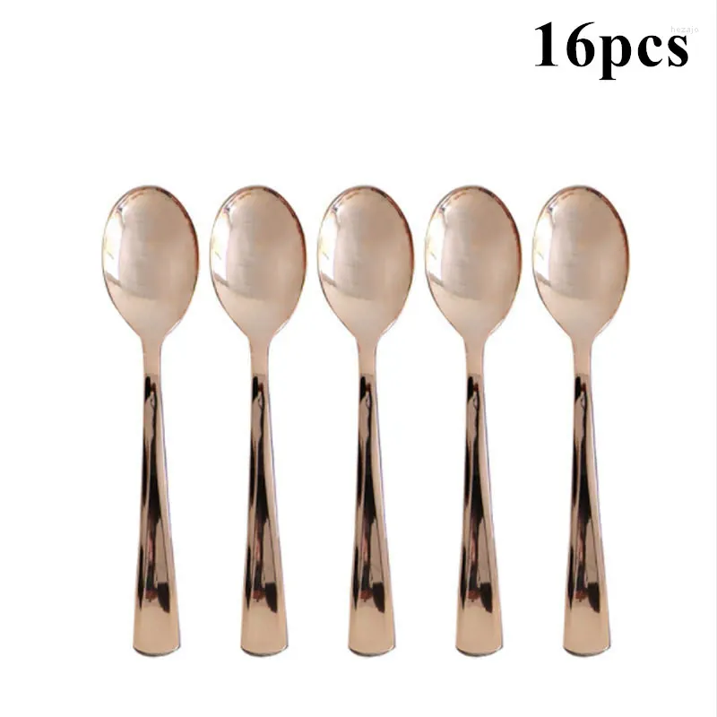 16pcs rose spoon