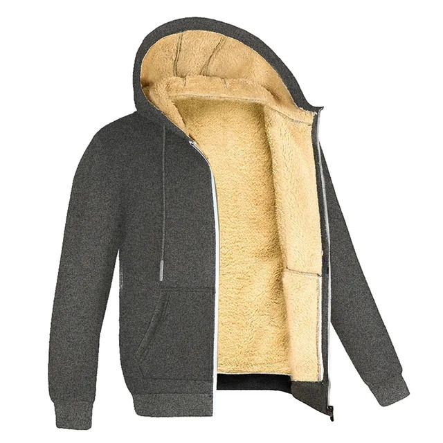 Hoodie cinza-zip