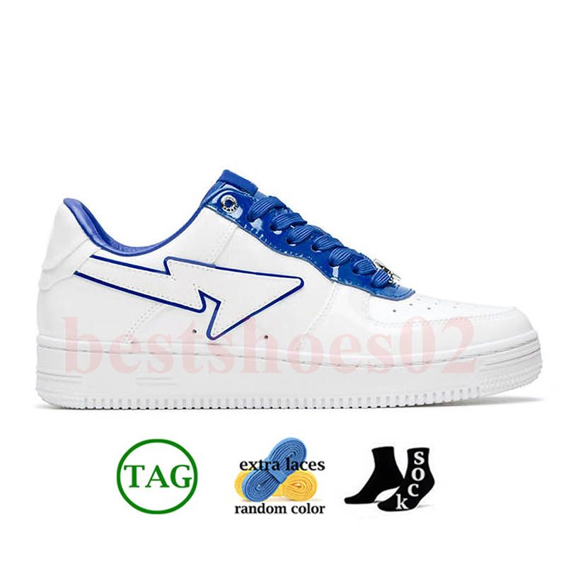 A17 Pelle verniciata Bianco Blu 36-45