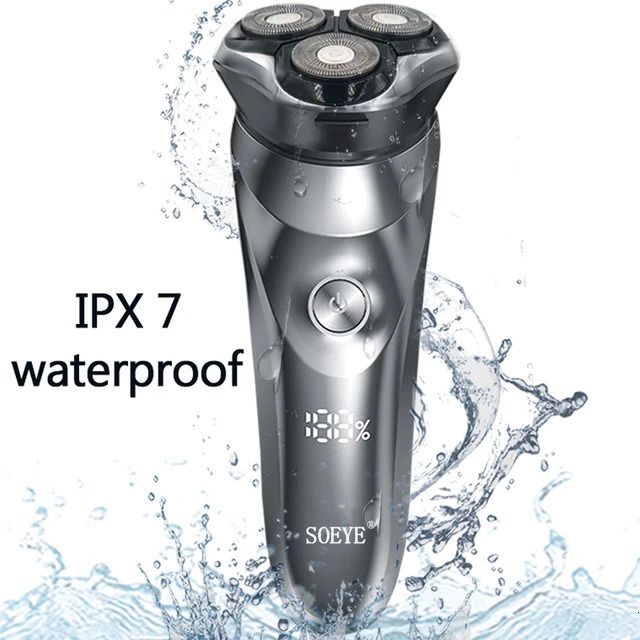 IPX7 Rasierer Silber.