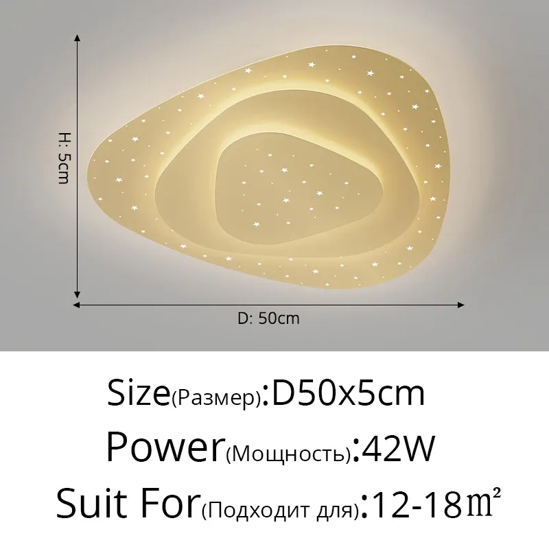 Sıcak Beyaz Uzak Altın Tarzı Yok Bir D50cm