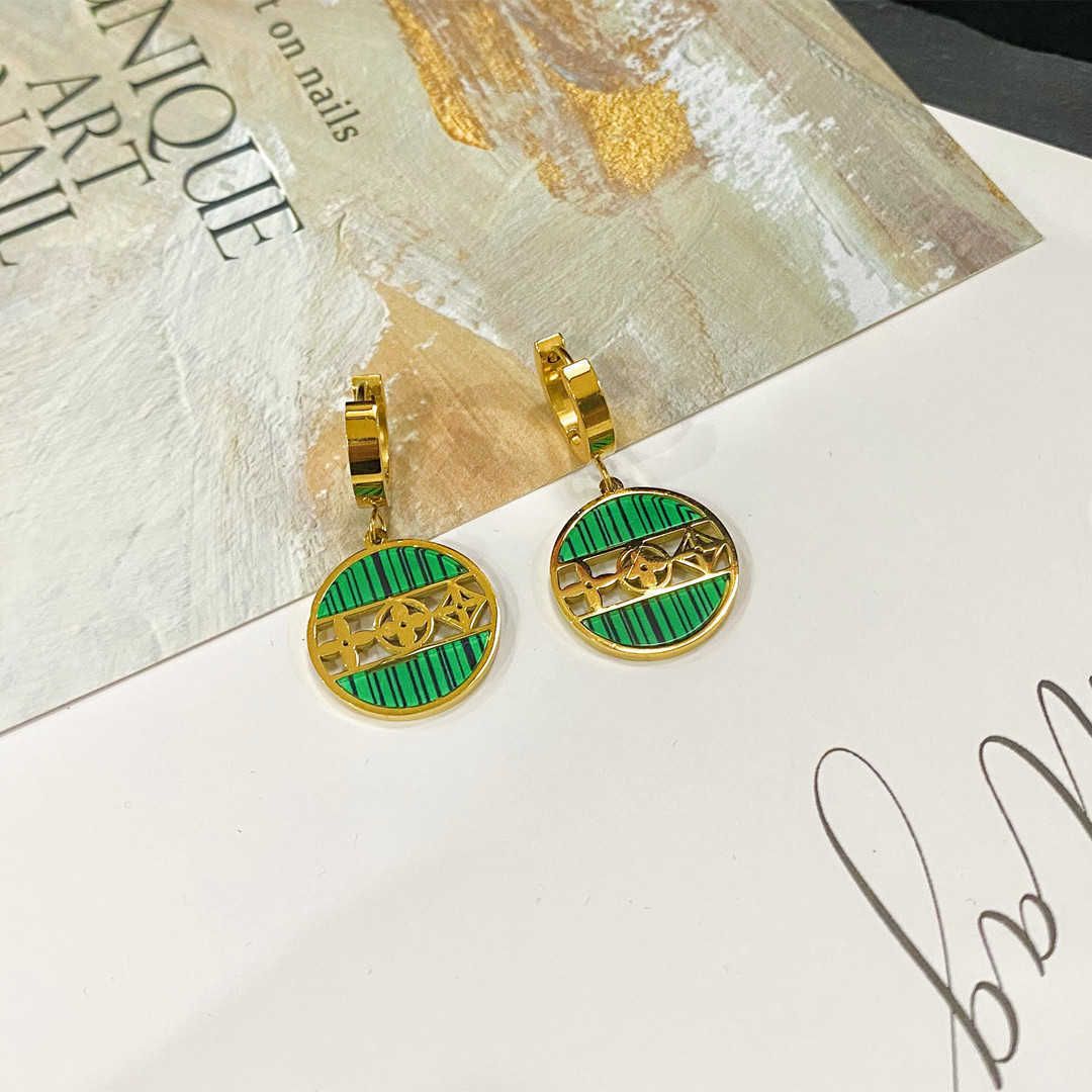 Boucles D'oreilles Fleur Verte