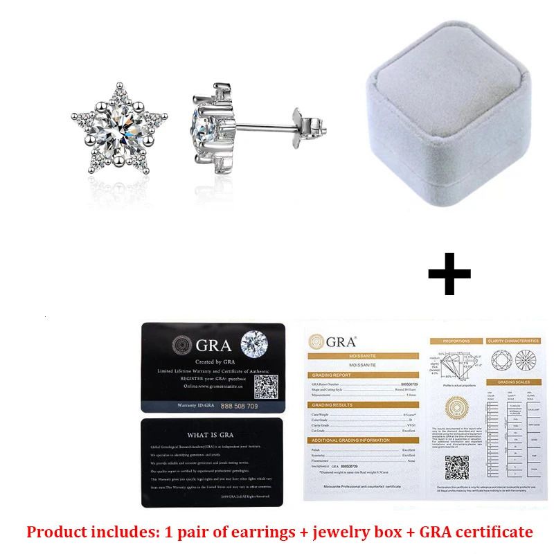 z certyfikatem GRA-0,5ct 5.0 mm 1