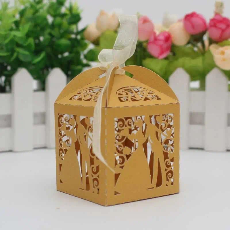 50 Stück 5x5x8cm Gold 50ST