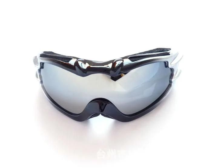 Silver ski gafas