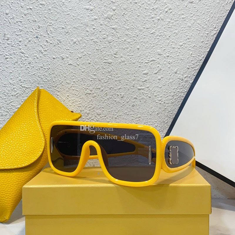 Yellow frame with black lenses