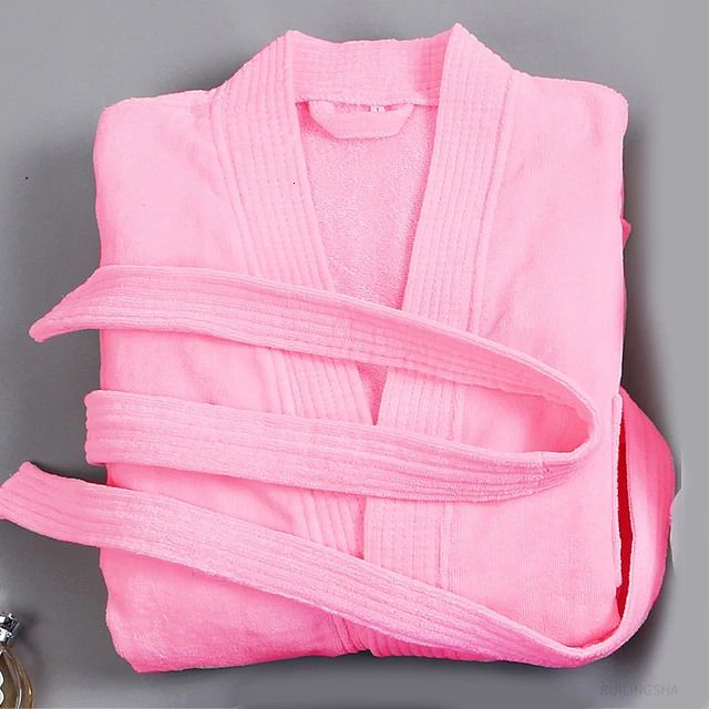 Pink Terry Robe-XL