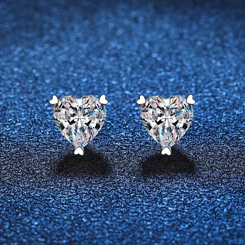 Moissanite Earring 0.5ctx2