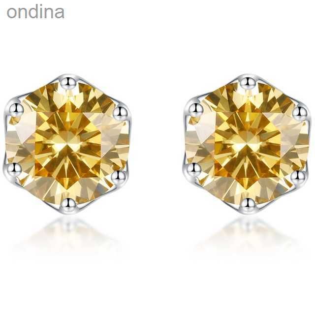 Żółty Moissanite-0,5CTX2PCS