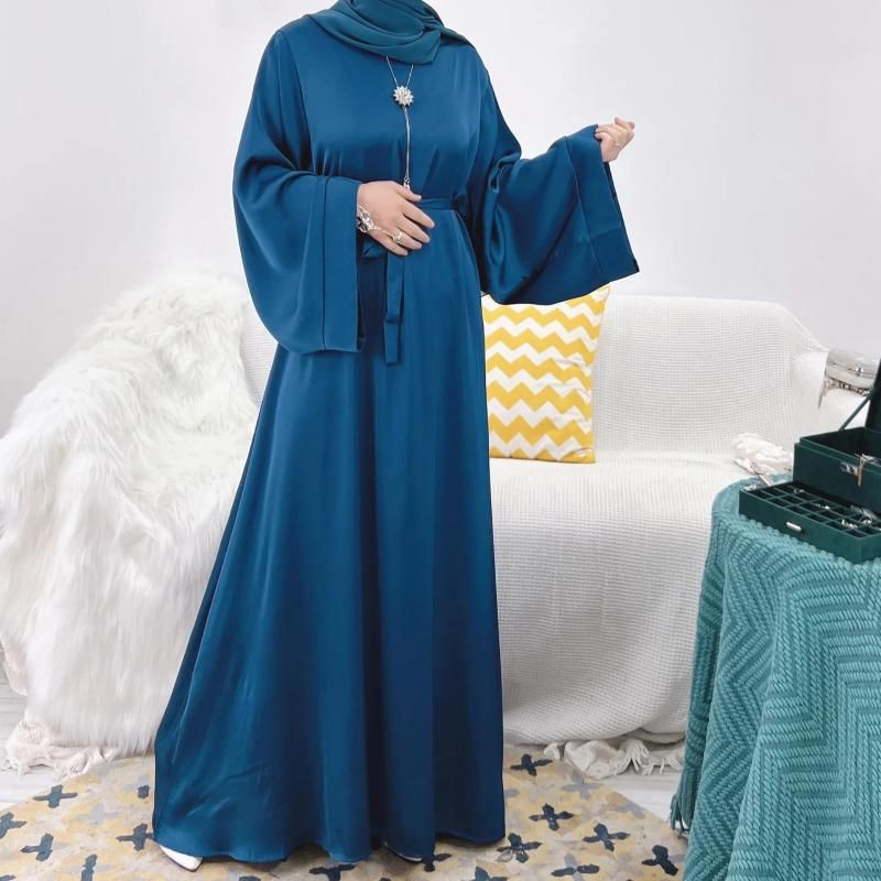 S Hole blue abaya